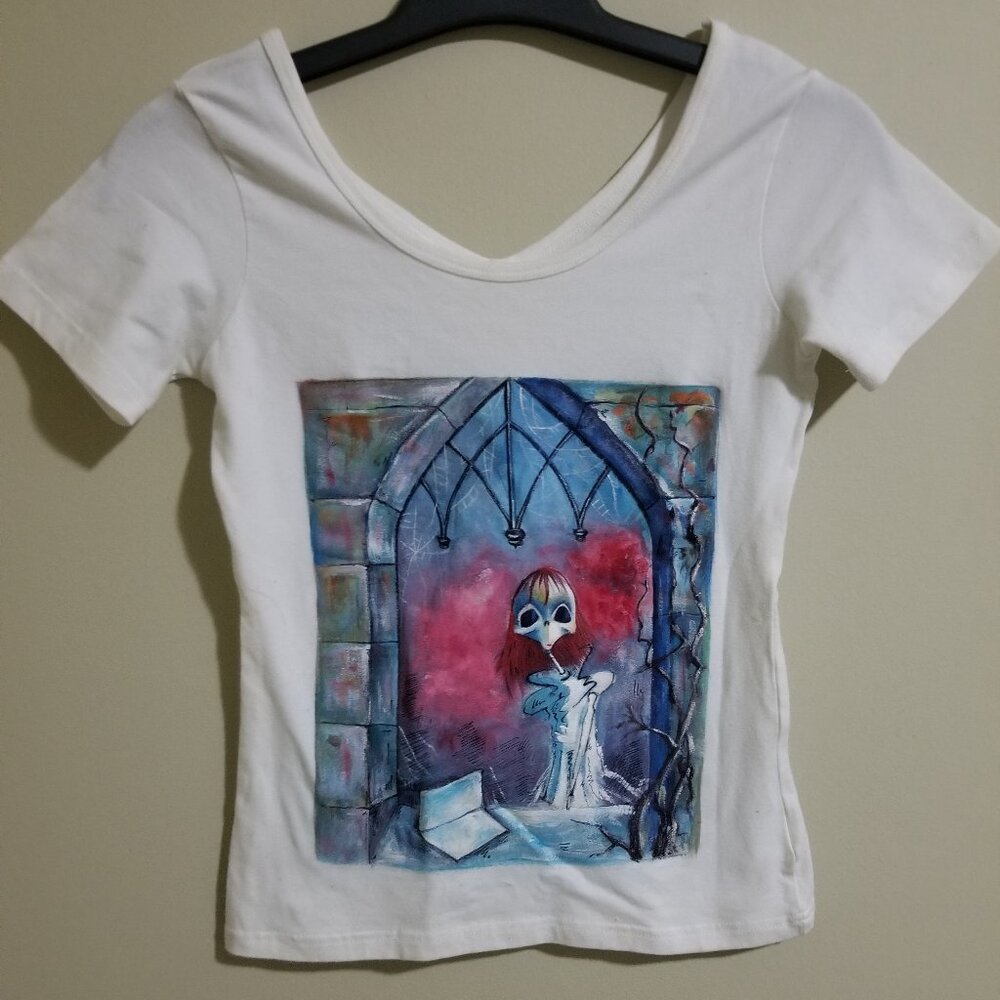 (READ DESCRIPTION) Handpainted Women's Shirt